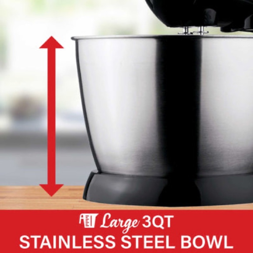 BRENTWOOD SM-1153 5-SPEED + TURBO STAND MIXER, BLACK - Picture 5 of 12